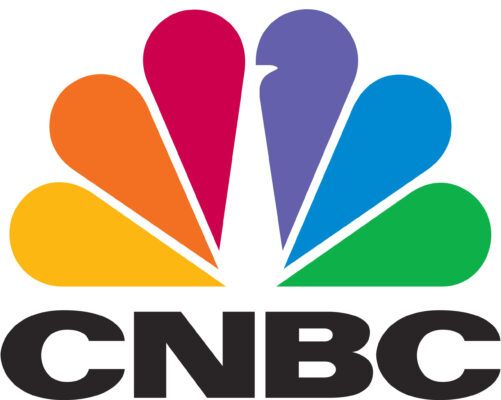 Logo of CNBC, business news channel