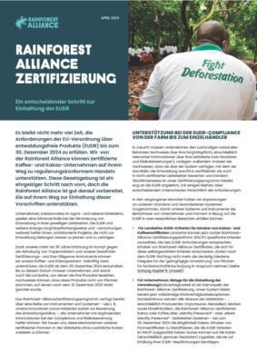 Rainforest Alliance Zertifizierung